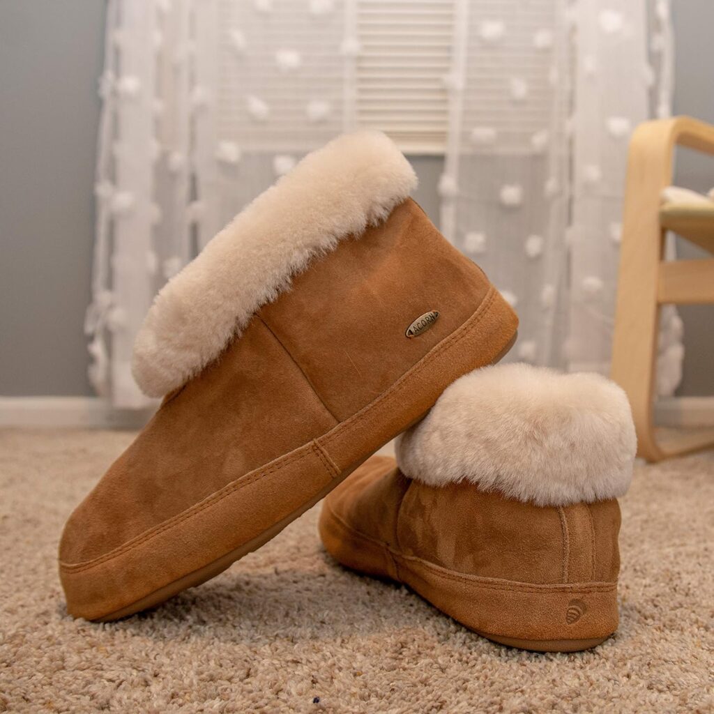 Acorn Mens Sheepskin Bootie Slipper