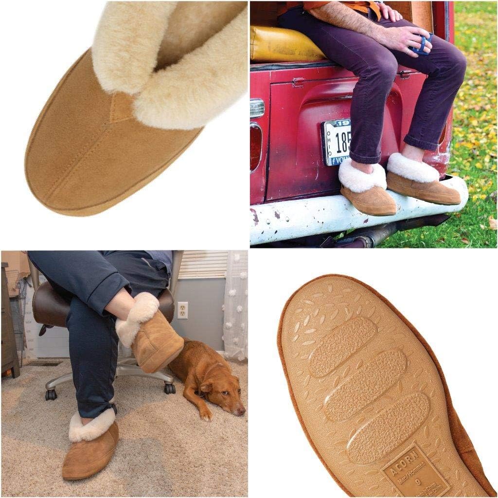 Acorn Mens Sheepskin Bootie Slipper