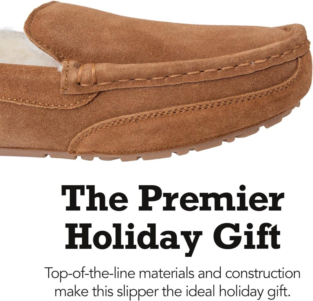Clarks Shearling Moccasin House Slippers for Men - Indoor/Outdoor Gift for Him Clarks Shearling Moccasin House Slippers for Men - Indoor/Outdoor Gift for Him