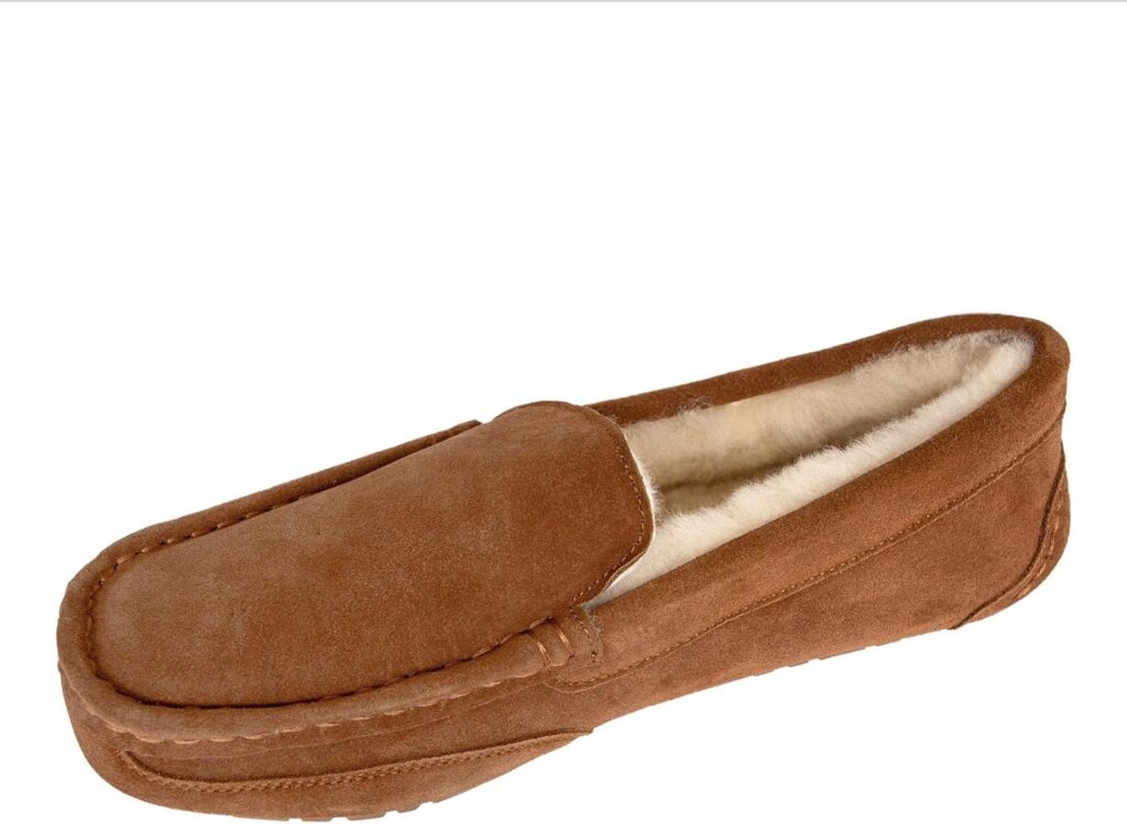 Clarks Shearling Moccasin House Slippers for Men - Indoor/Outdoor Gift for Him Clarks Shearling Moccasin House Slippers for Men - Indoor/Outdoor Gift for Him