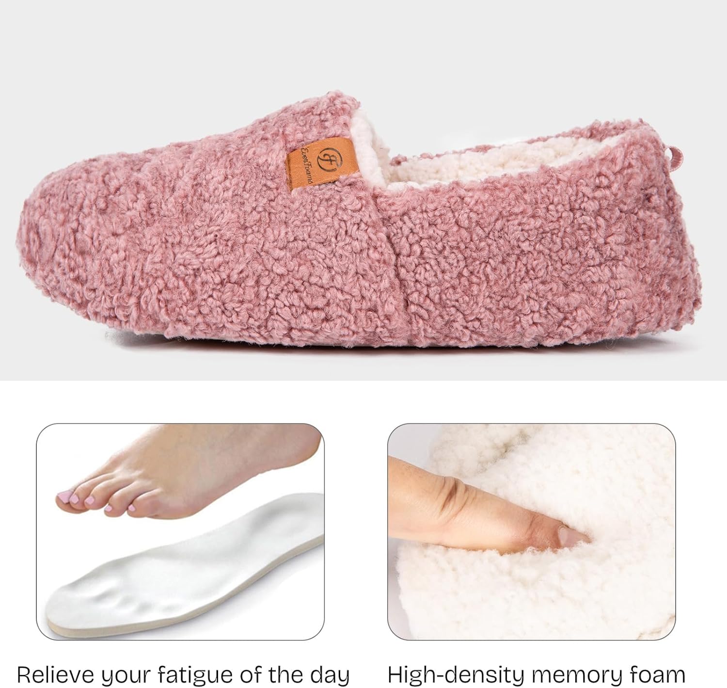 EverFoams Women’s Shearling Memory Foam Full Slippers Review