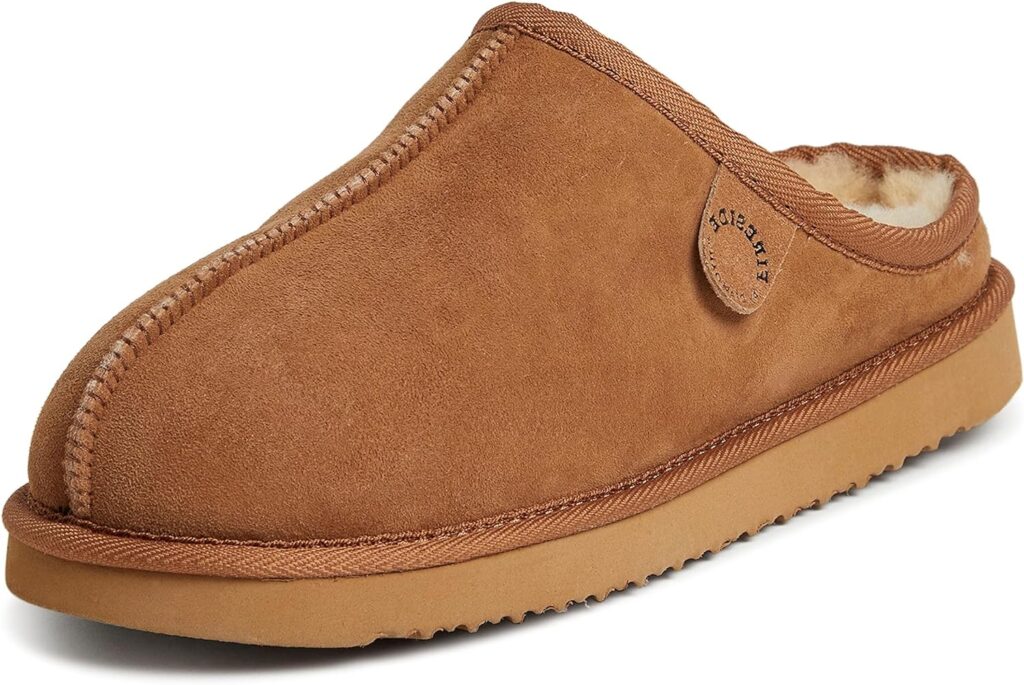 Fireside by Dearfoams Mens Grafton Shearling Indoor/Outdoor Clog Slipper Fireside by Dearfoams Mens Grafton Shearling Indoor/Outdoor Clog Slipper