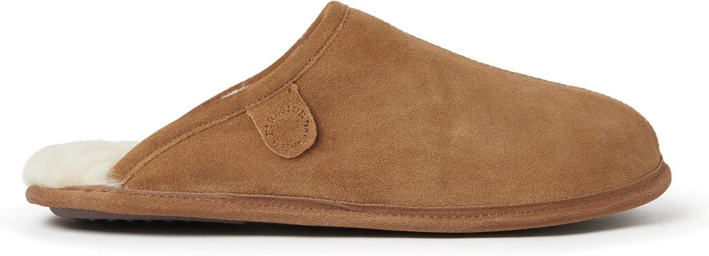 Fireside by Dearfoams Mens Warwick Shearling Scuff Slipper Fireside by Dearfoams Mens Warwick Shearling Scuff Slipper