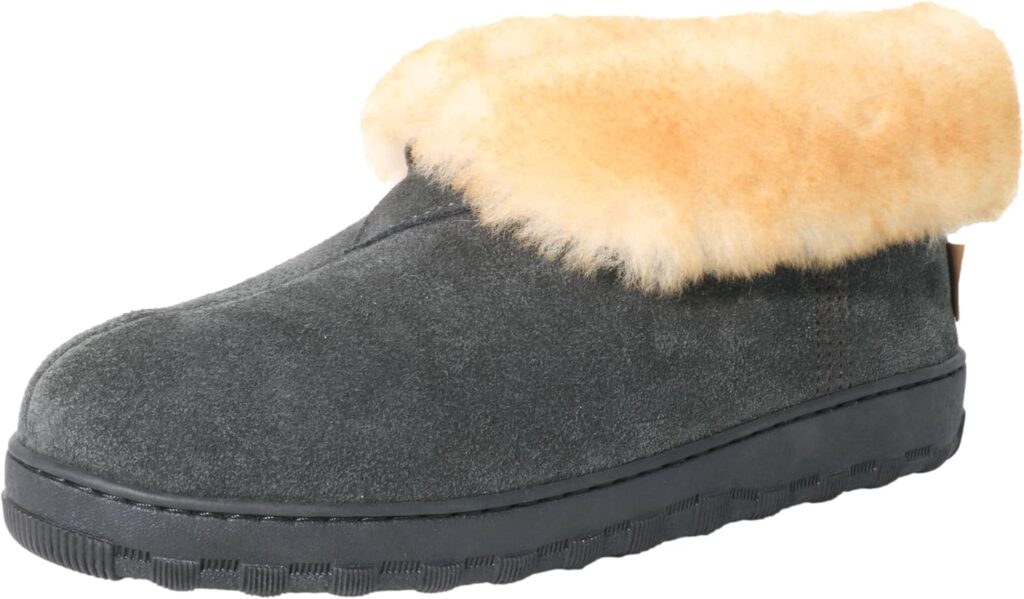 Mens Sheepskin Boot Slippers Indoor Outdoor Ankle Booties with Mens Sheepskin Boot Slippers Indoor Outdoor Ankle Booties with