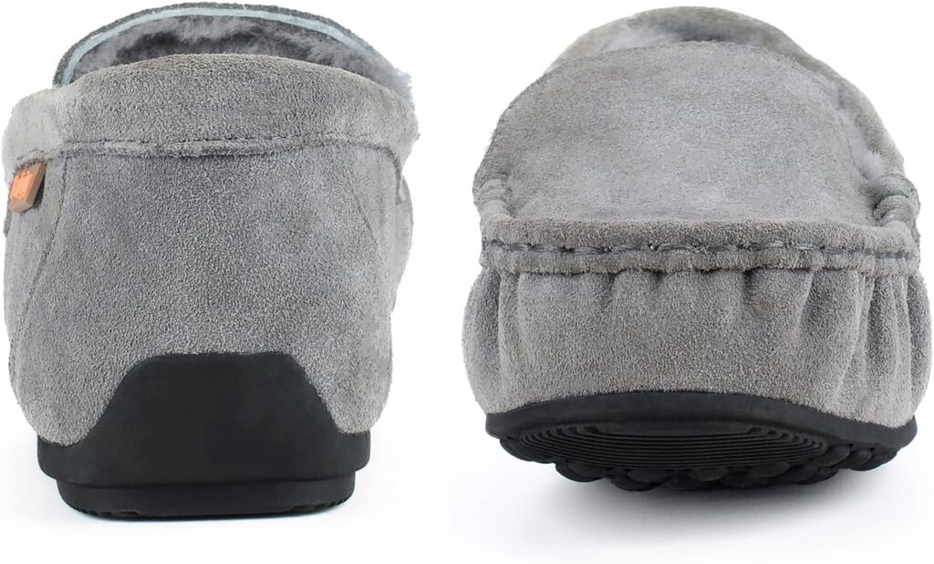 Parfeying Womens Sheepskin Moccasin Slippers Cow Suede Memory Foam Driving Style Loafers Parfeying Womens Sheepskin Moccasin Slippers Cow Suede Memory Foam Driving Style Loafers