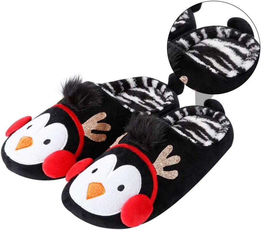 Plush Slippers Penguin Shape Winter Warm House Slippers Flat Couples Anti-Slip Slippers Floor Indoor Shoes Xmas Slippers Gift 1 Pair Plush Slippers Penguin Shape Winter Warm House Slippers Flat Couples Anti-Slip Slippers Floor Indoor Shoes Xmas Slippers Gift 1 Pair