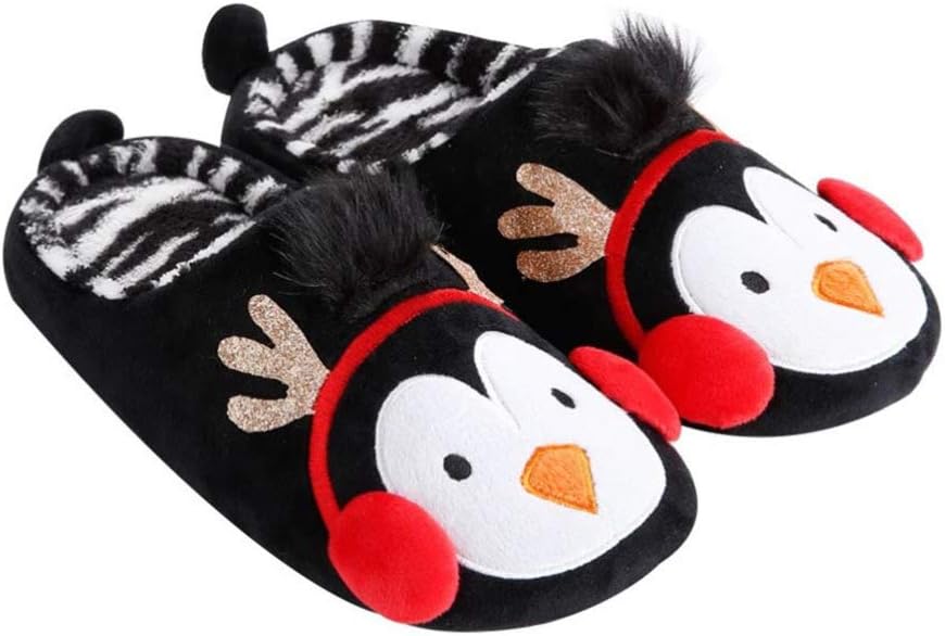 Plush Slippers Penguin Shape Winter Warm House Slippers Flat Couples Anti-Slip Slippers Floor Indoor Shoes Xmas Slippers Gift 1 Pair Plush Slippers Penguin Shape Winter Warm House Slippers Flat Couples Anti-Slip Slippers Floor Indoor Shoes Xmas Slippers Gift 1 Pair