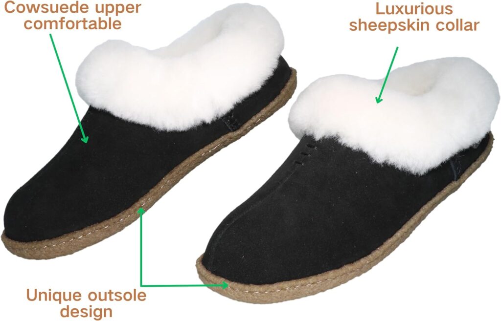 Women Slipper Leather Upper Sheepskin Collar Memory Foam Rubber Soles Indoor Outdoor House Slipper Women Slipper Leather Upper Sheepskin Collar Memory Foam Rubber Soles Indoor Outdoor House Slipper