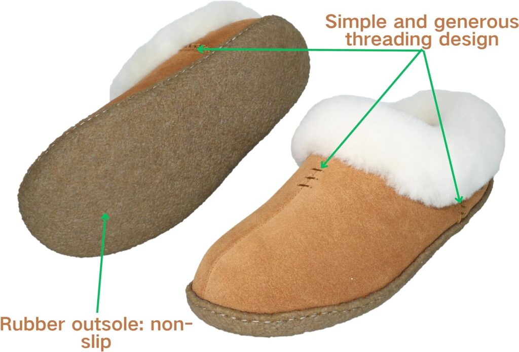 Women Slipper Leather Upper Sheepskin Collar Memory Foam Rubber Soles Indoor Outdoor House Slipper Women Slipper Leather Upper Sheepskin Collar Memory Foam Rubber Soles Indoor Outdoor House Slipper